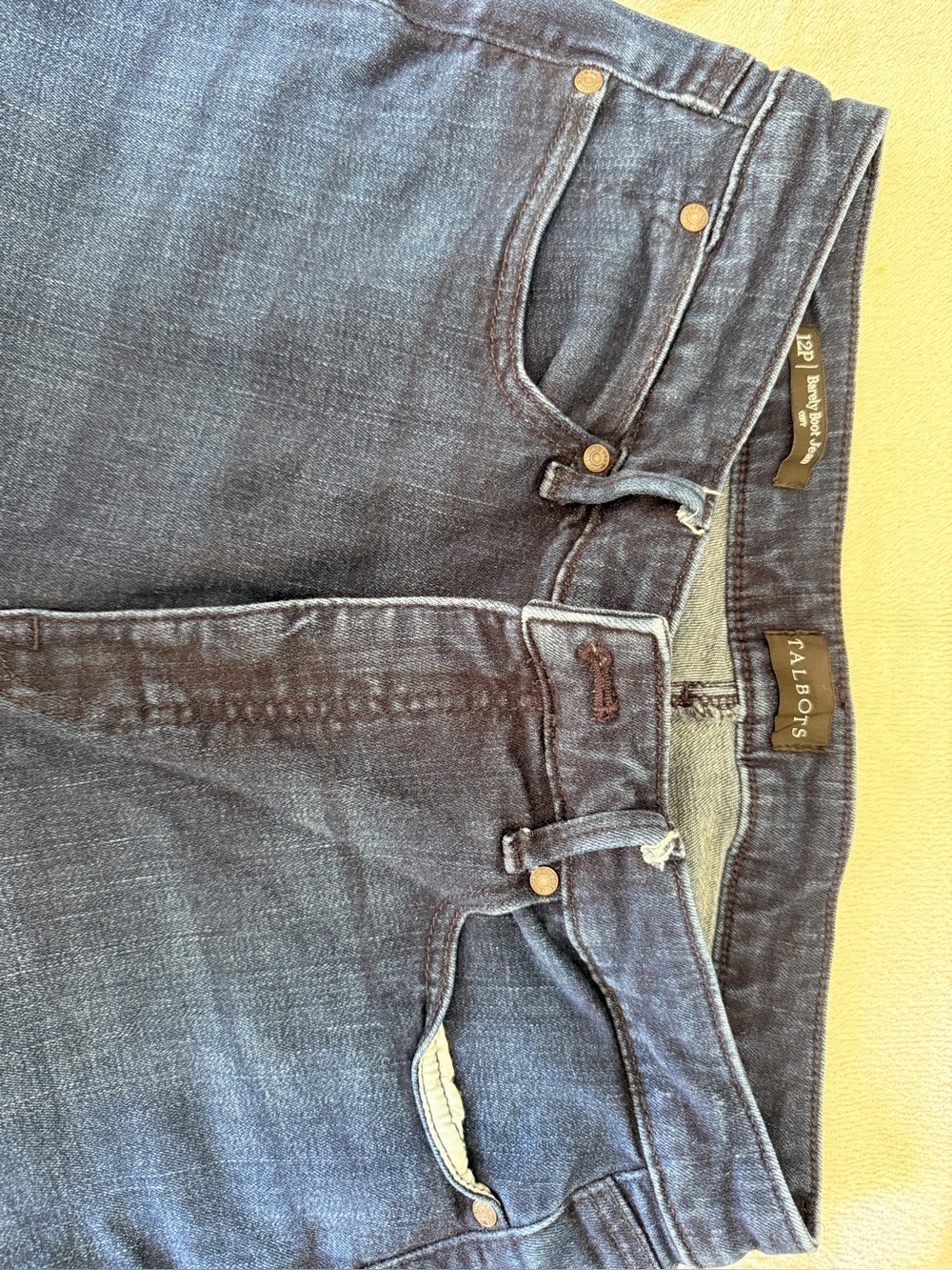 Talbots Misses Dark Blue Jeans